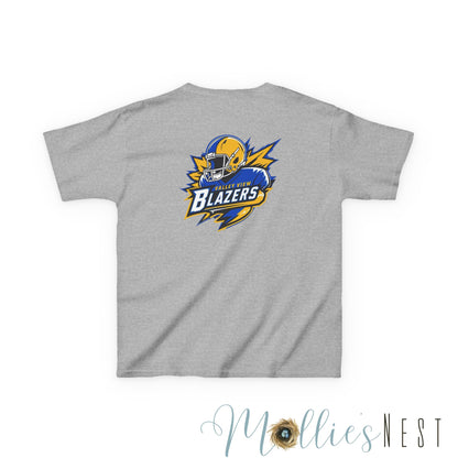 Blazer Kids Tee: Front/Back Football Design
