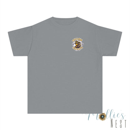 Youth — Yellow Jackets Mascot 2026 School Spirit Shirt. Comfort Colors