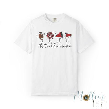 Touchdown Season (Black/Red) - T-Shirt Football Friends Graphic
