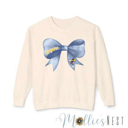 ADULT. Wynne Yellowjackets Bow Sweatshirt