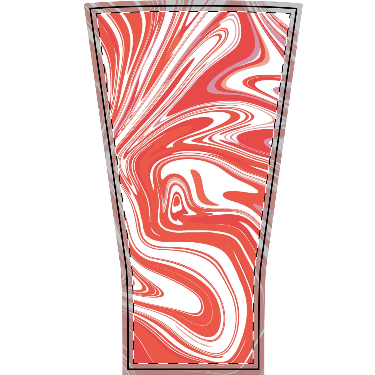 Amistad Red Marble Arm Sleeve — Swirl Pattern Compression Sleeve