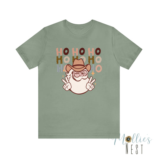 Ho Ho Ho Santa Jersey Short Sleeve Tee