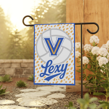 CUSTOM. Lexy. volleyball Flag -  Blue & Gold