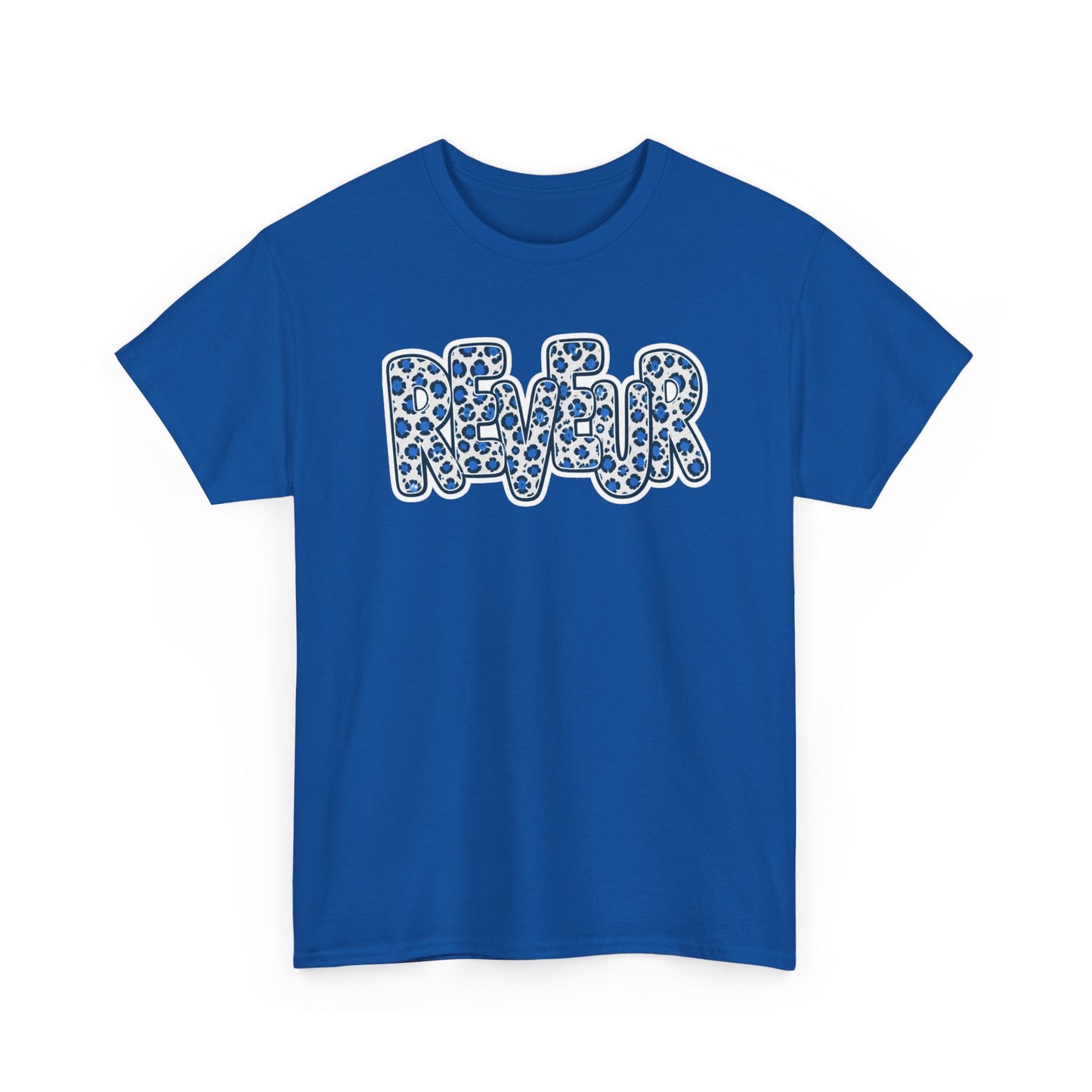 Adult Reveur T-Shirt — Stacked Leopard Print Graphic Tee