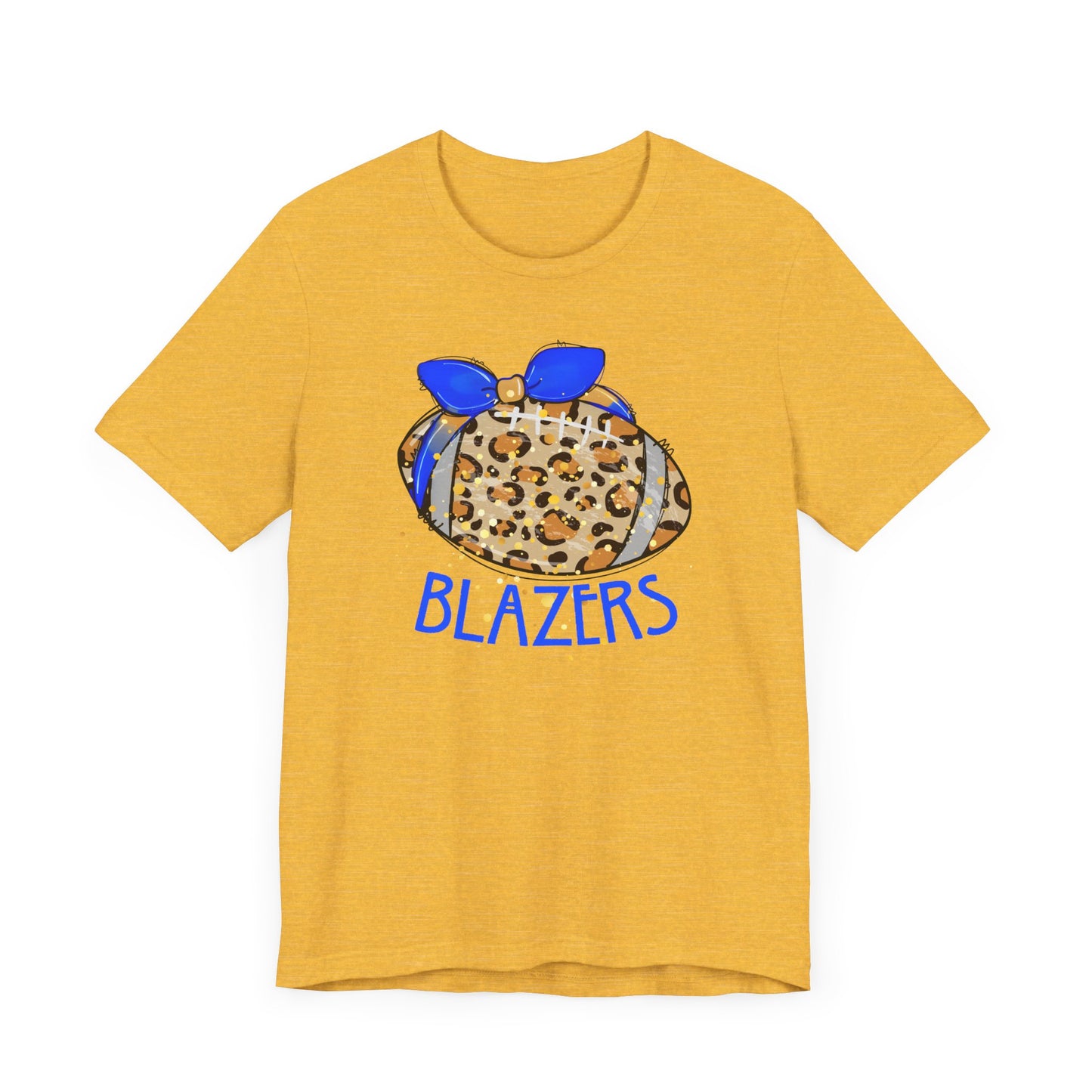 Leopard Blazer Football. ADULT Jersey Short Sleeve Tee