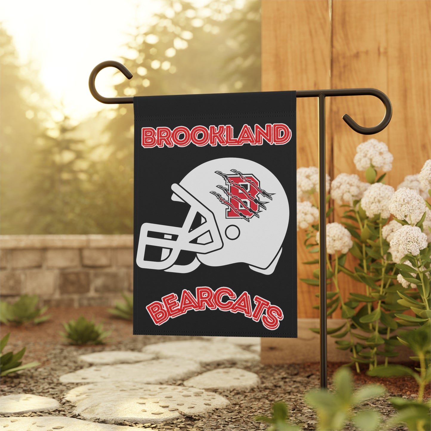 Brookland. Football Helmet Garden & House Banner