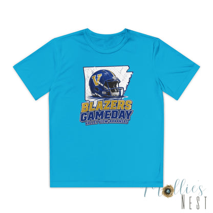 Youth Blazers DRIFIT Gameday Tee – Team Helmet Arkansas Football Shirt