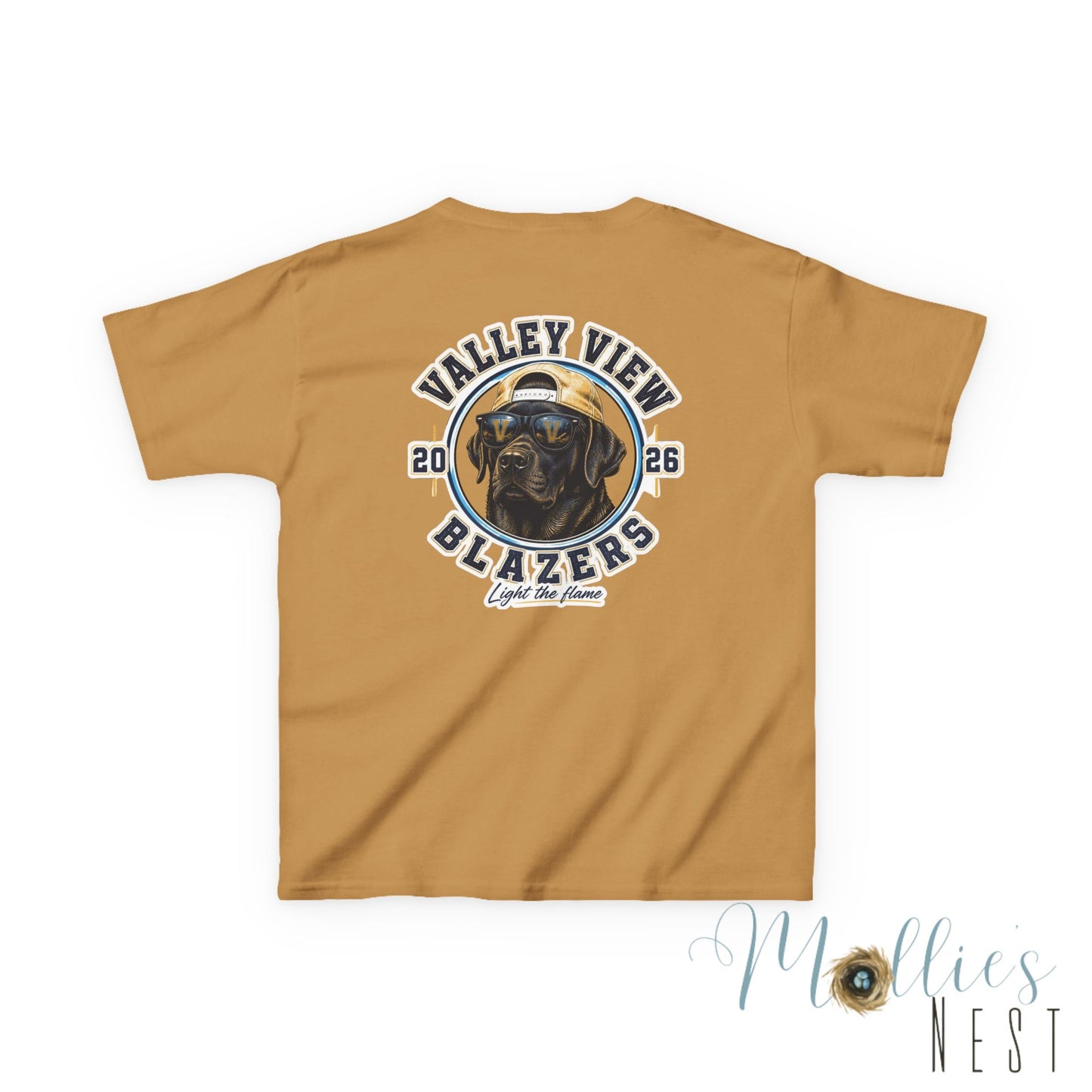 YOUTH.  Valley View Blazers Black Lab 2026 T-Shirt — Vintage Tee (2026)