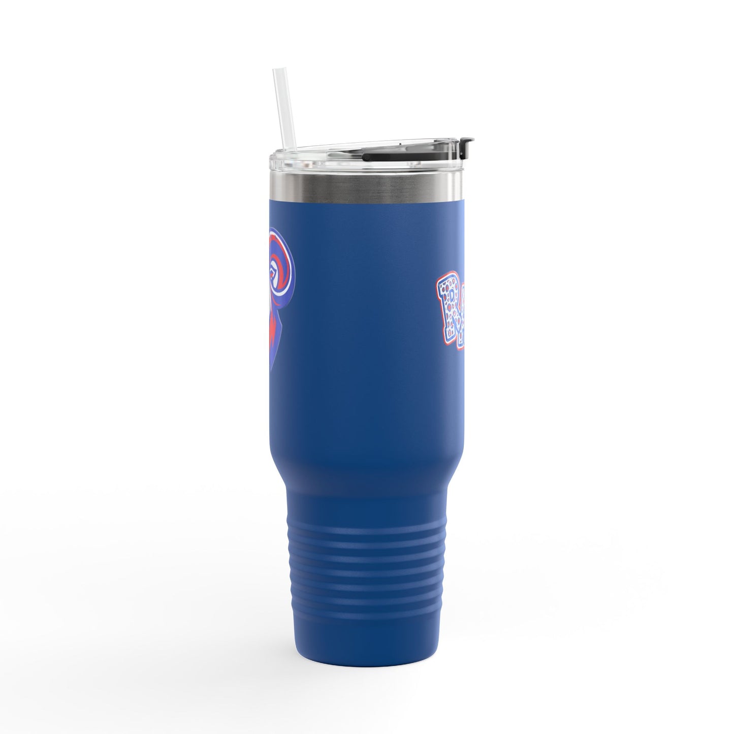40oz Insulated Travel Mug — Paragould Rams Leopard Print & Team Logo