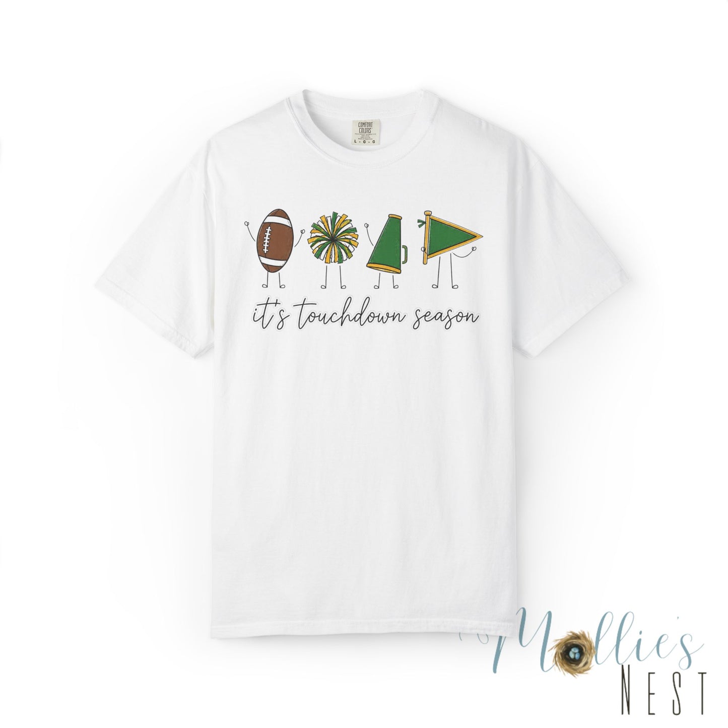 Touchdown Season (Green/Yellow)  T-shirt — Football Friends Graphic