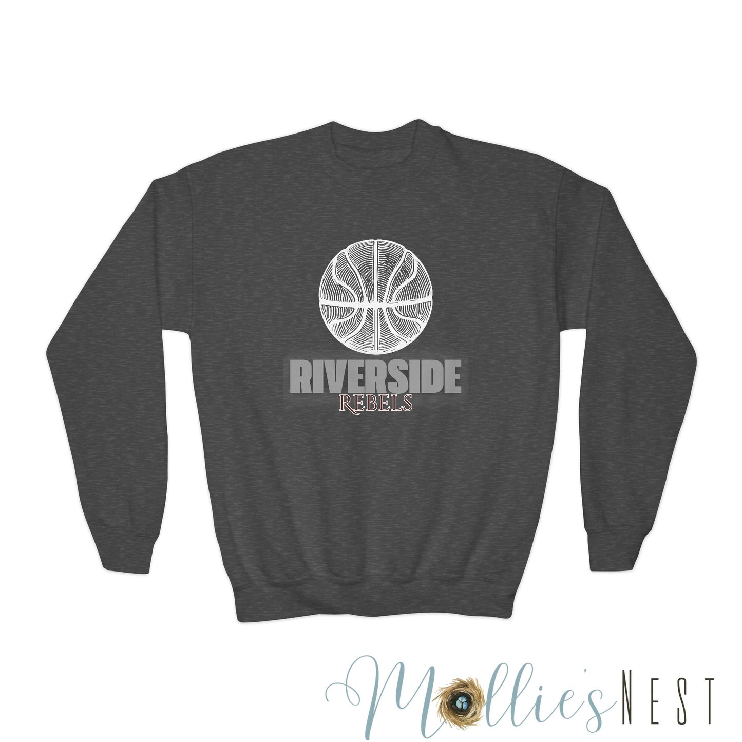 Youth Crewneck Sweatshirt. Riverside Rebels