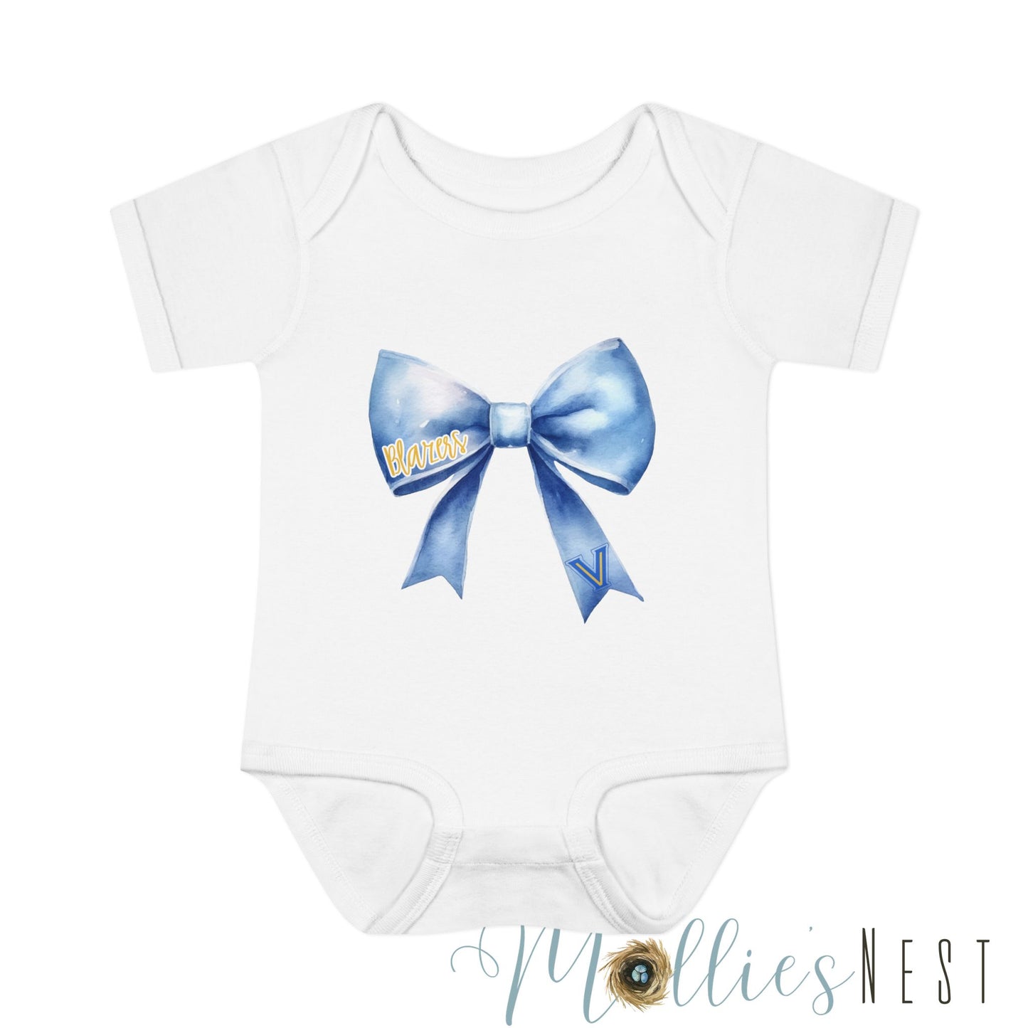 Infant Blazer Bow Bodysuit