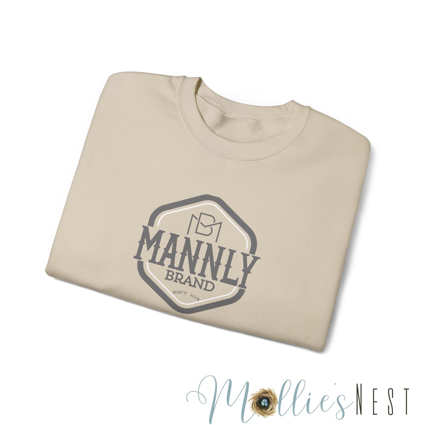 Unisex Heavy Blend™ Crewneck Sweatshirt. MANNLY BRAND