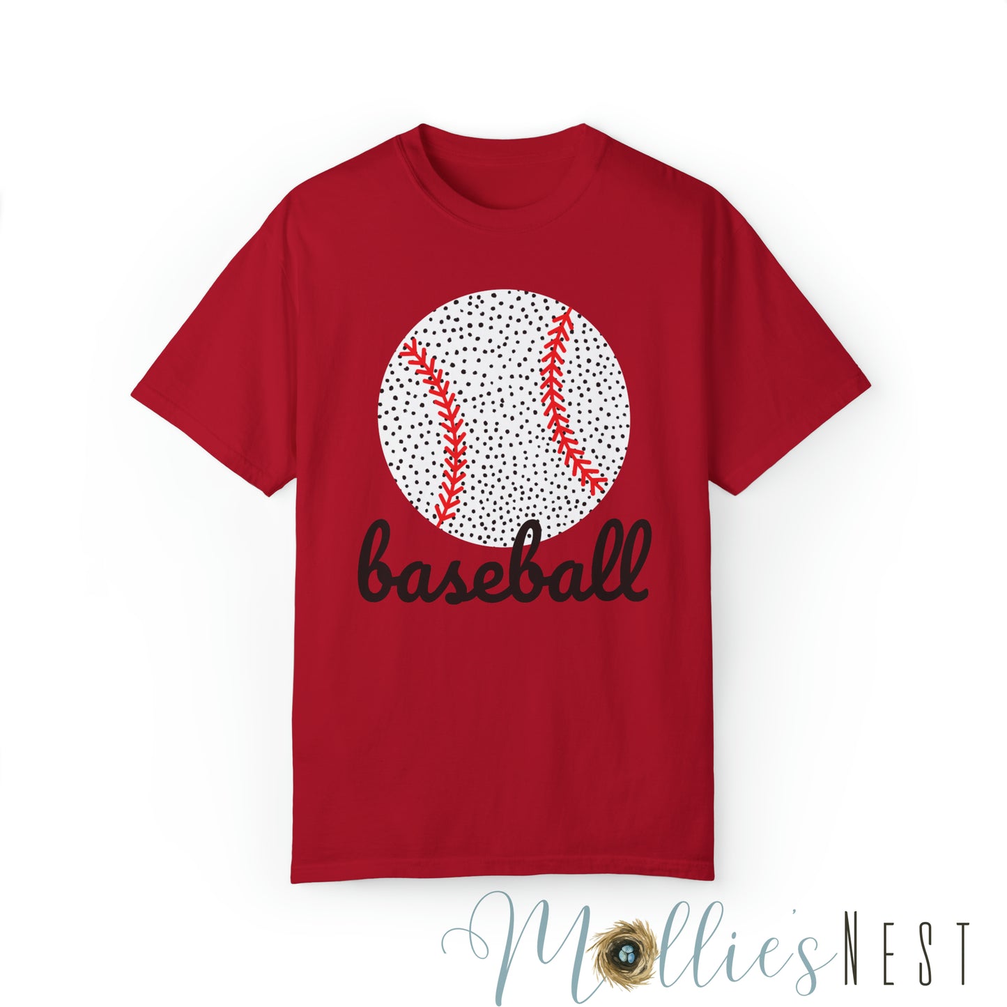 Baseball. Spotted Garment-Dyed T-shirt