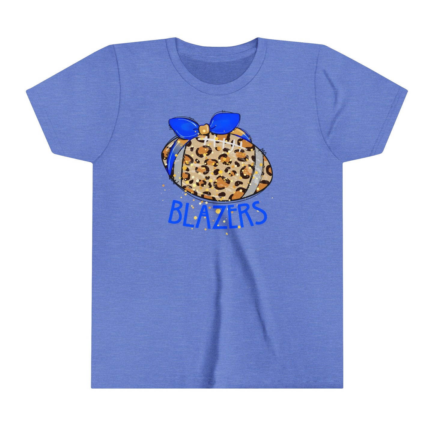 YOUTH. Leopard Blazer Football. Short Sleeve Tee