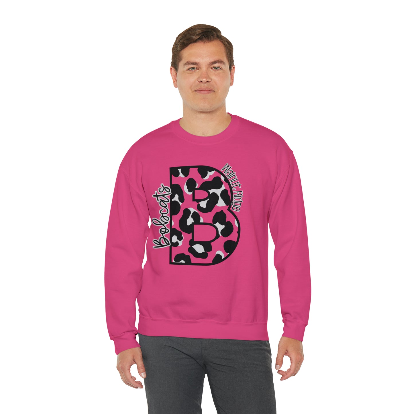 Bobcats Leopard Heavy Blend™ Crewneck Sweatshirt