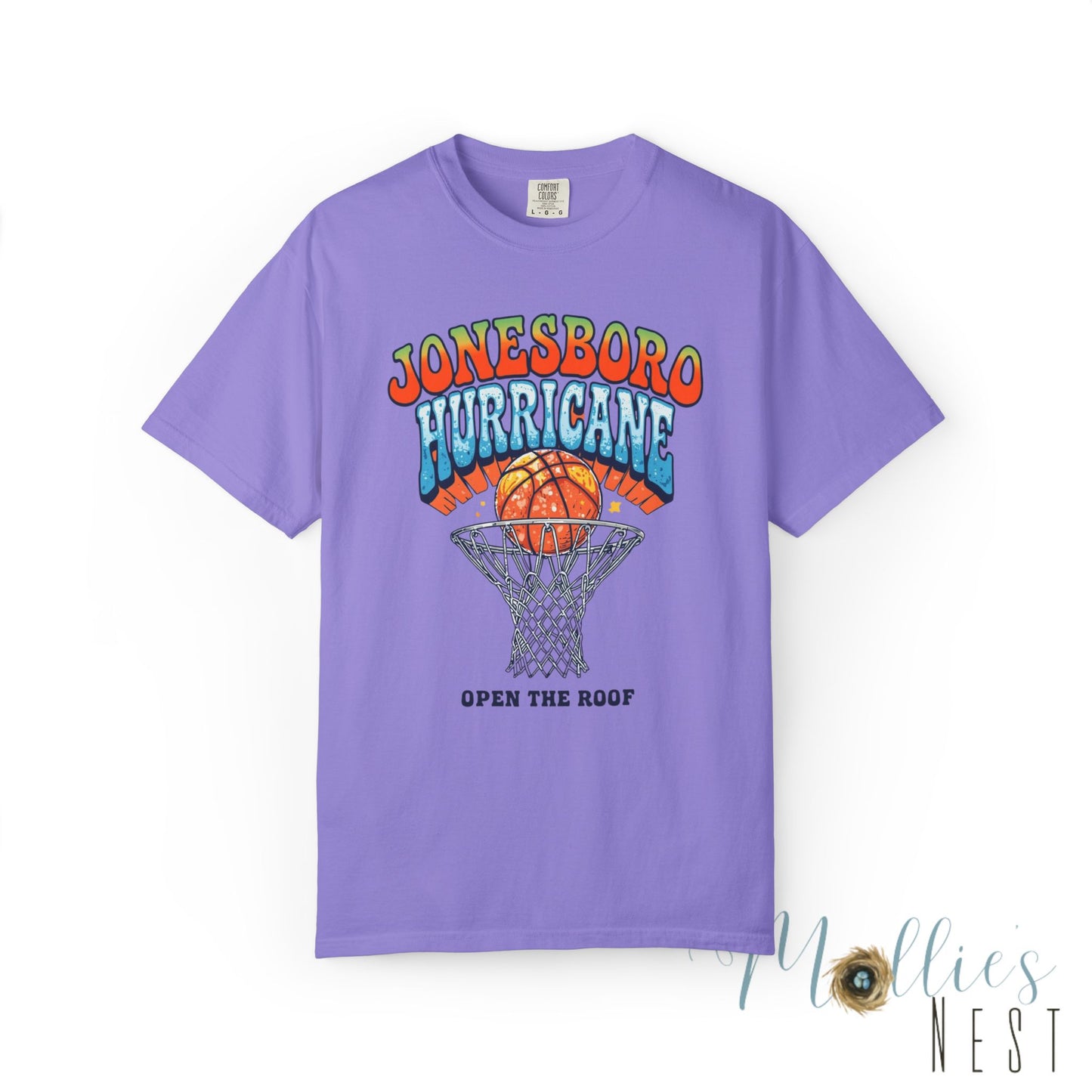 Retro Basketball Unisex T-Shirt Jonesboro Hurricane. ADULT