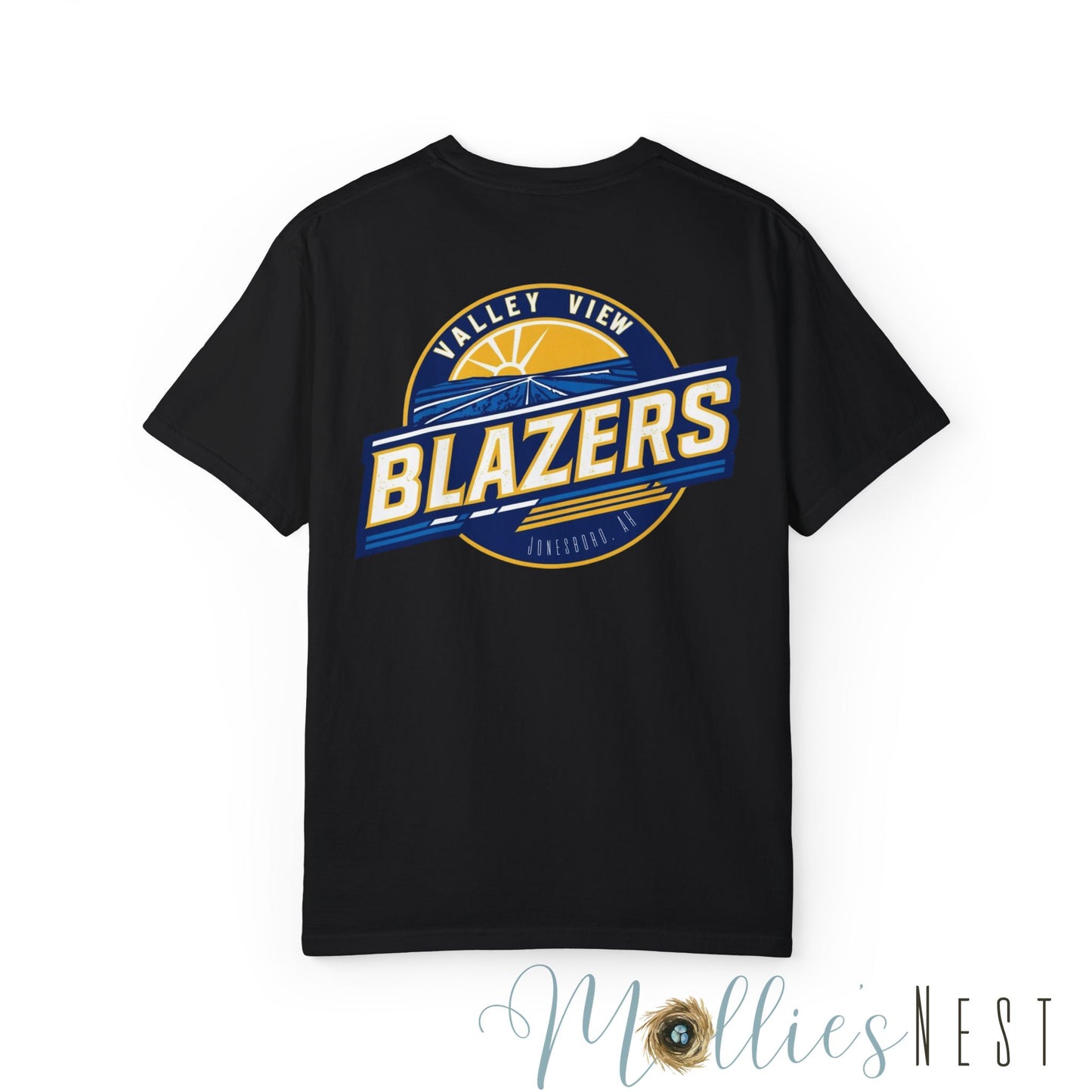 Unisex Garment-Dyed T-shirt. Valley View Blazers - CUSTOM Design. June 2025