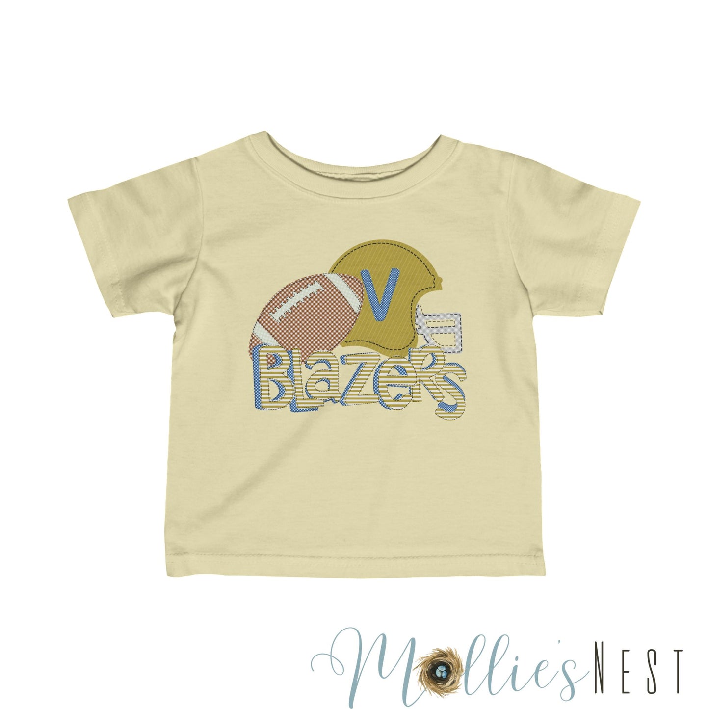 Infant Blazers. Football Fine Jersey Tee