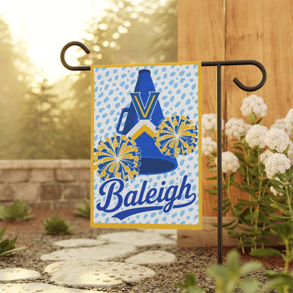 Personalized Megaphone Garden Flag – Personalized 'Baleigh' School Spirit Banner