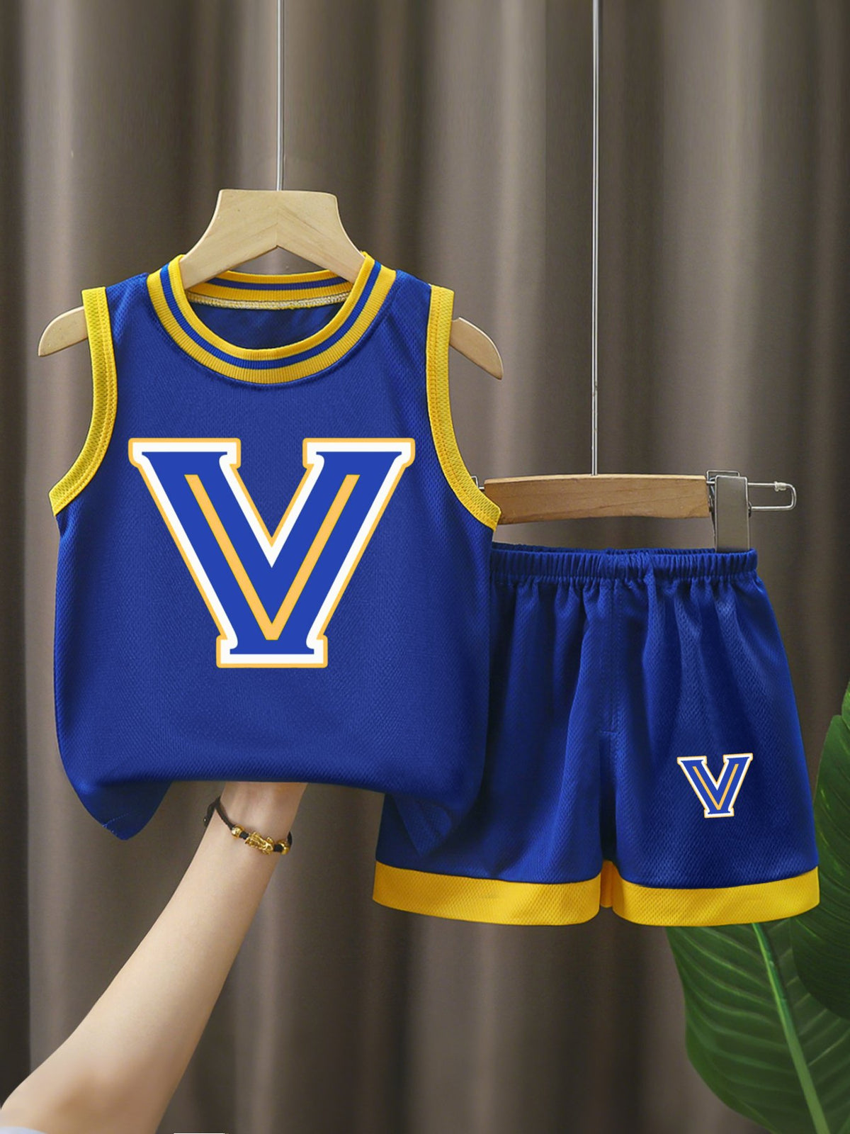 Valley View CUSTOMIZABLE.  Children's Basketball Jersey Set