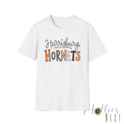 Harrisburg Hornets Adult T-Shirt — Cheerful School Spirit Tee