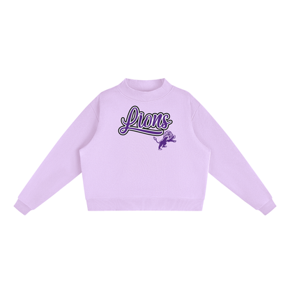 Essential Fleece Mock-Neck Crew Sweatshirt - Hamburg Lions Mascot