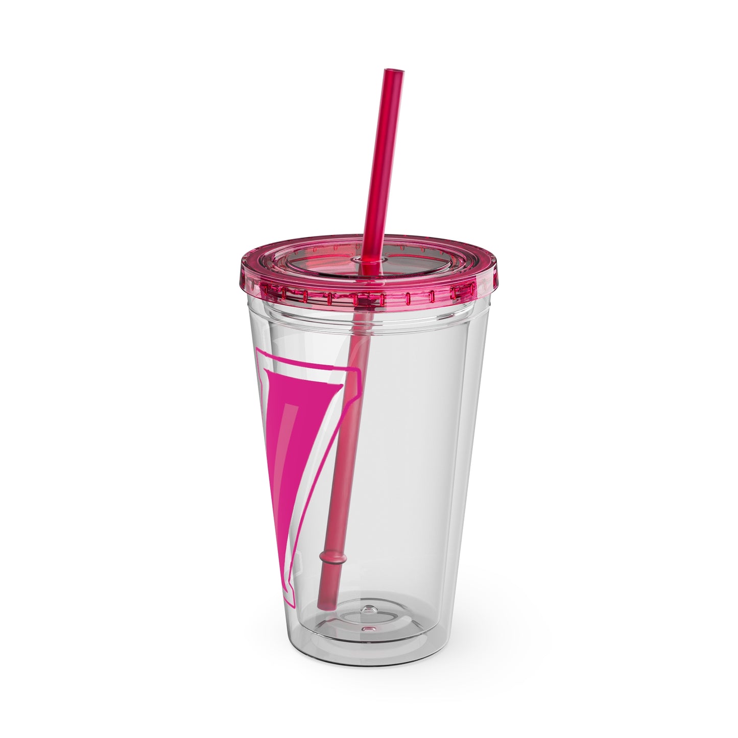 Valley View PINK Sunsplash Tumbler with Straw, 16oz