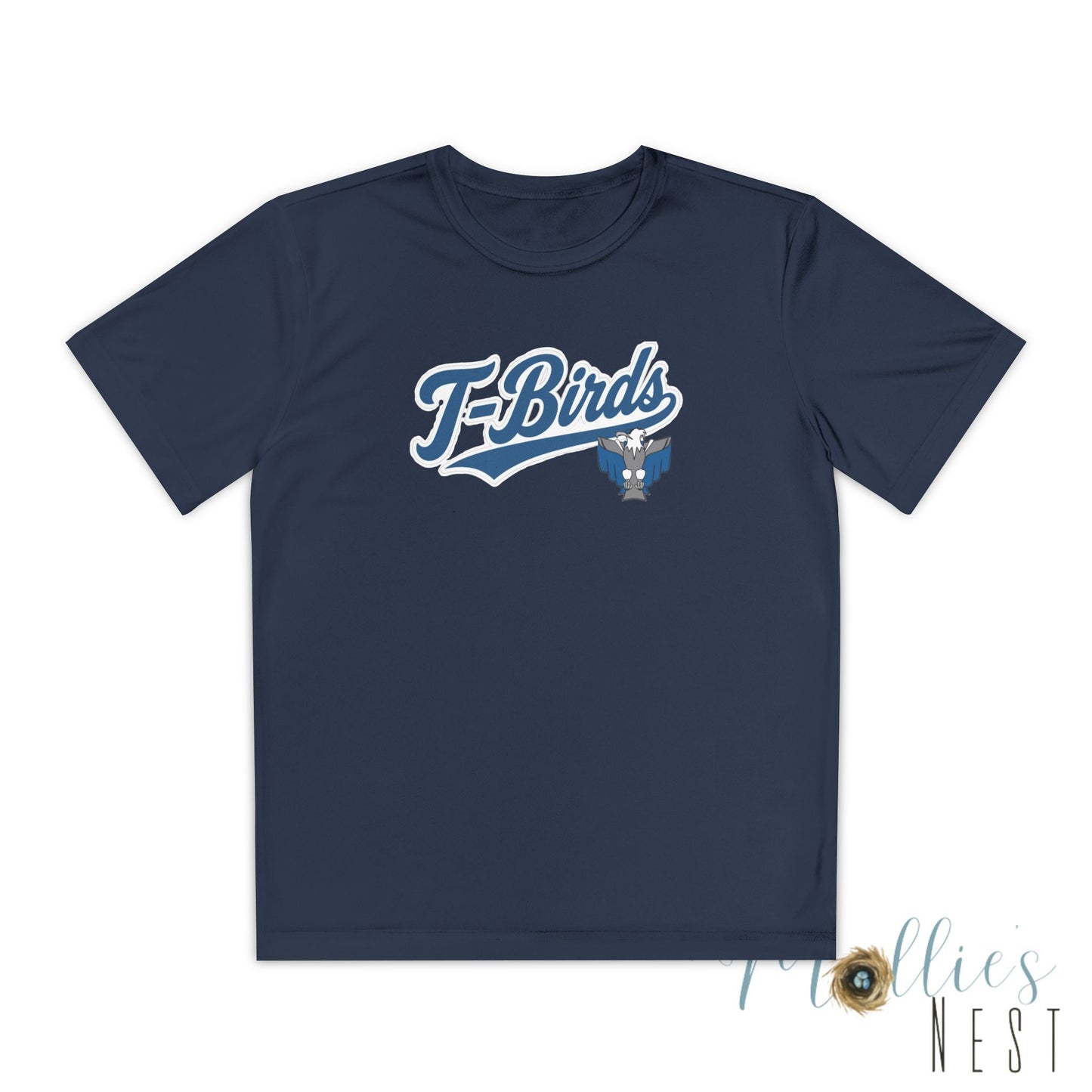 Cross County. Thunderbirds Youth Drifit — Script Logo Team Shirt