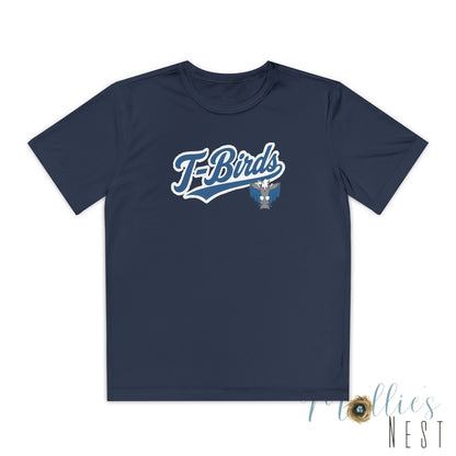 Cross County. Thunderbirds Youth Drifit — Script Logo Team Shirt