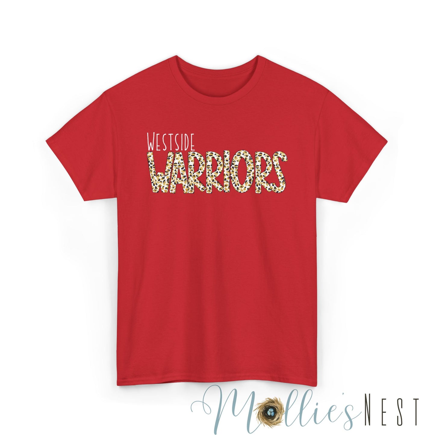 Westside Warriors. Leopard Heavy Cotton Tee