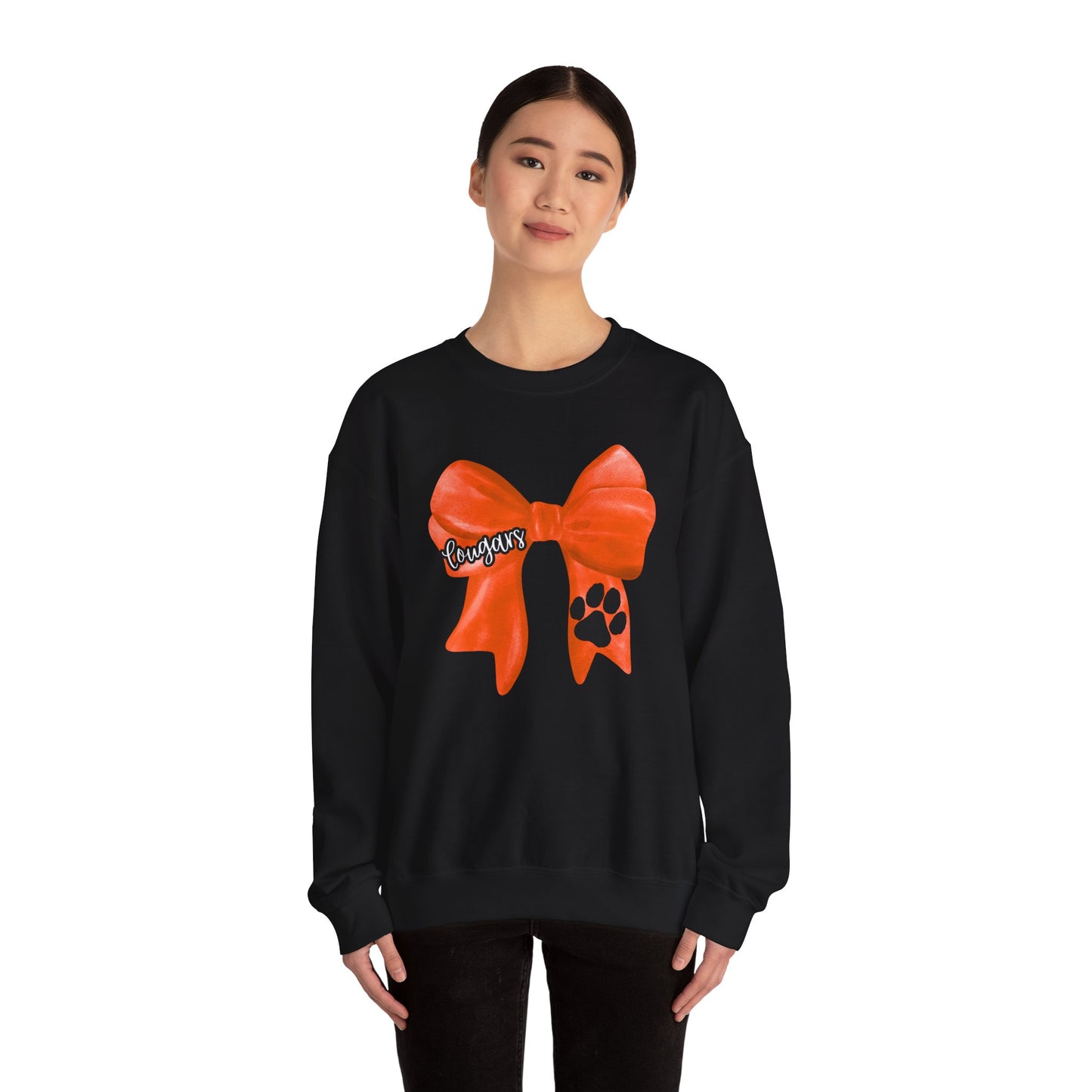 ADULT. Cougars Bow Sweatshirt