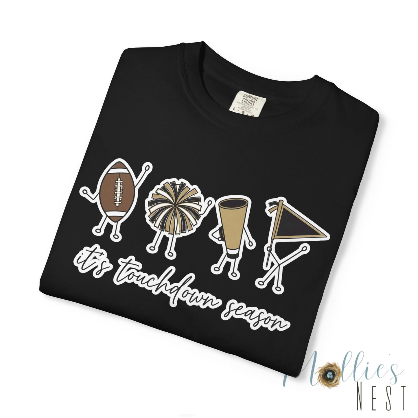 Touchdown Season (Black/Gold) - T-Shirt Football Friends Graphic