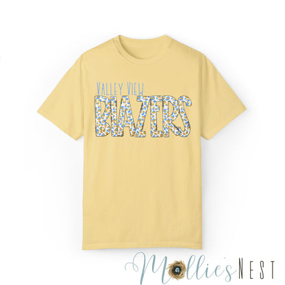 Leopard Blazers. Garment-Dyed T-shirt