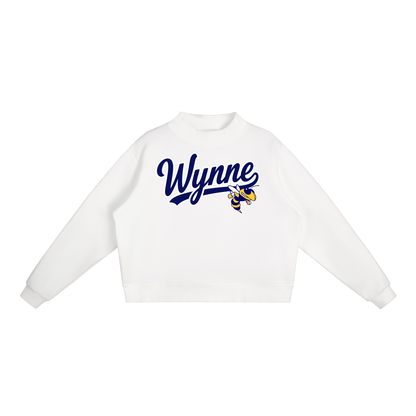 Essential Fleece Mock-Neck Crew Sweatshirt - Wynne