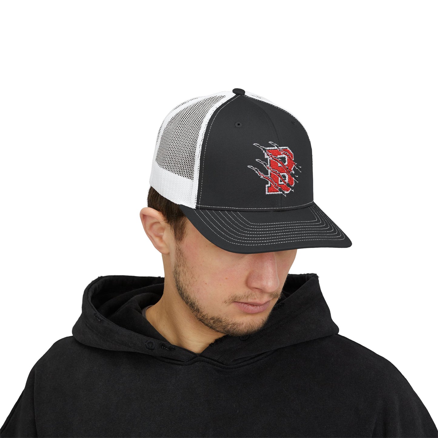 Brookland. Embroidered Snapback Trucker Cap