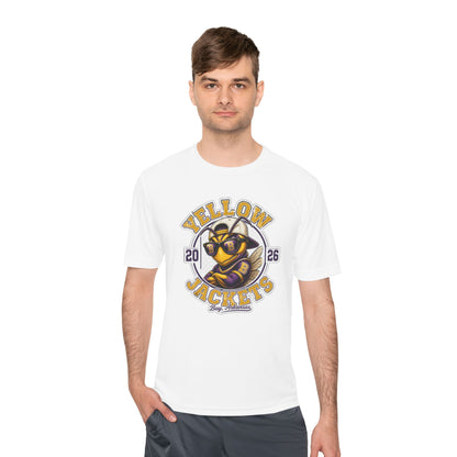 ADULT. DRIFIT Yellow Jackets 2026 Mascot Tee — Moisture-Wicking Sports Shirt
