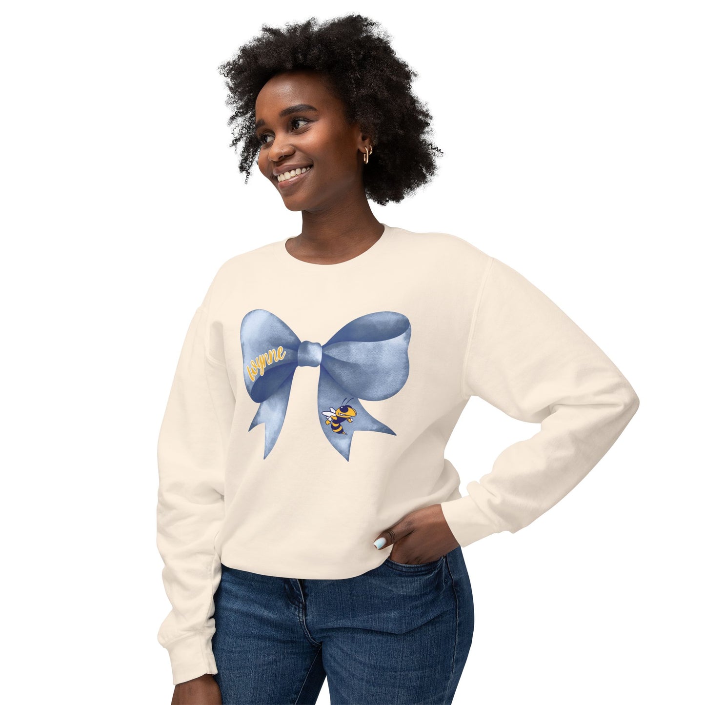 ADULT. Wynne Yellowjackets Bow Sweatshirt