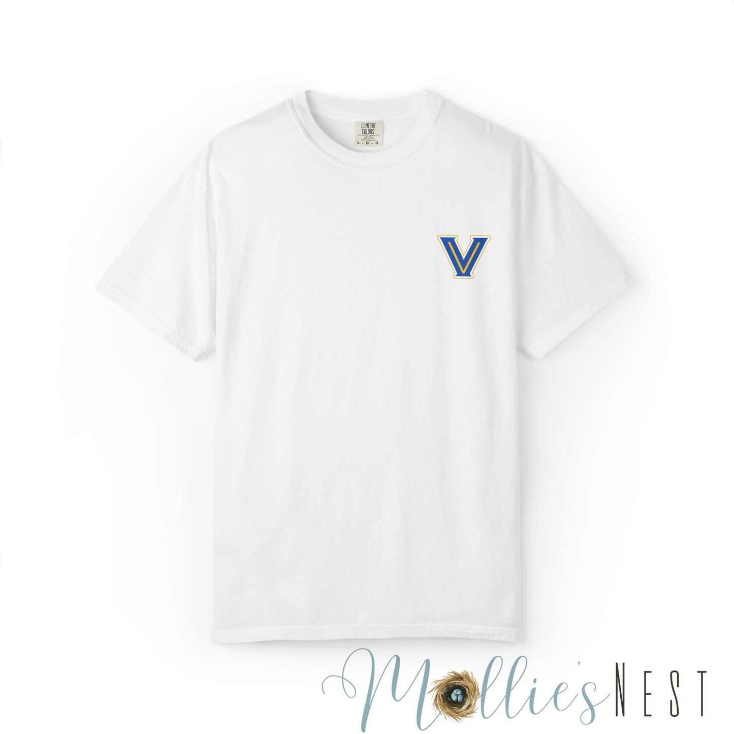 Valley View Light the Flame Football Helmet T-Shirt | Unisex Garment-Dyed Tee for Football Fans, Game Day Shirt, Sports Apparel, Casual Wear