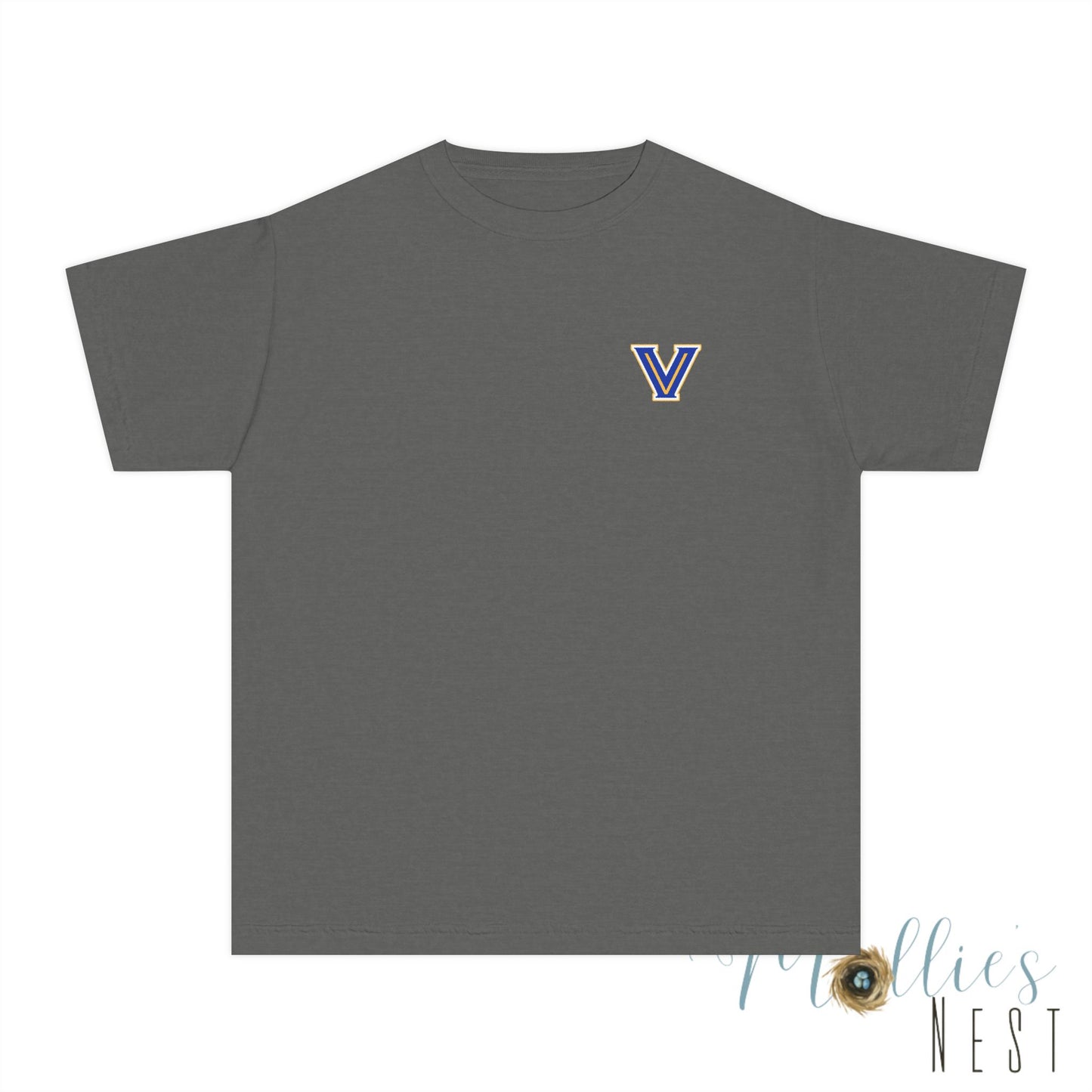 YOUTH Blazers Vin tage Logo T-Shirt — Retro Blue & Gold Team Logo T‑Shirt