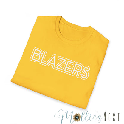 Blazers. Simple Mascot T-Shirt. UNISEX