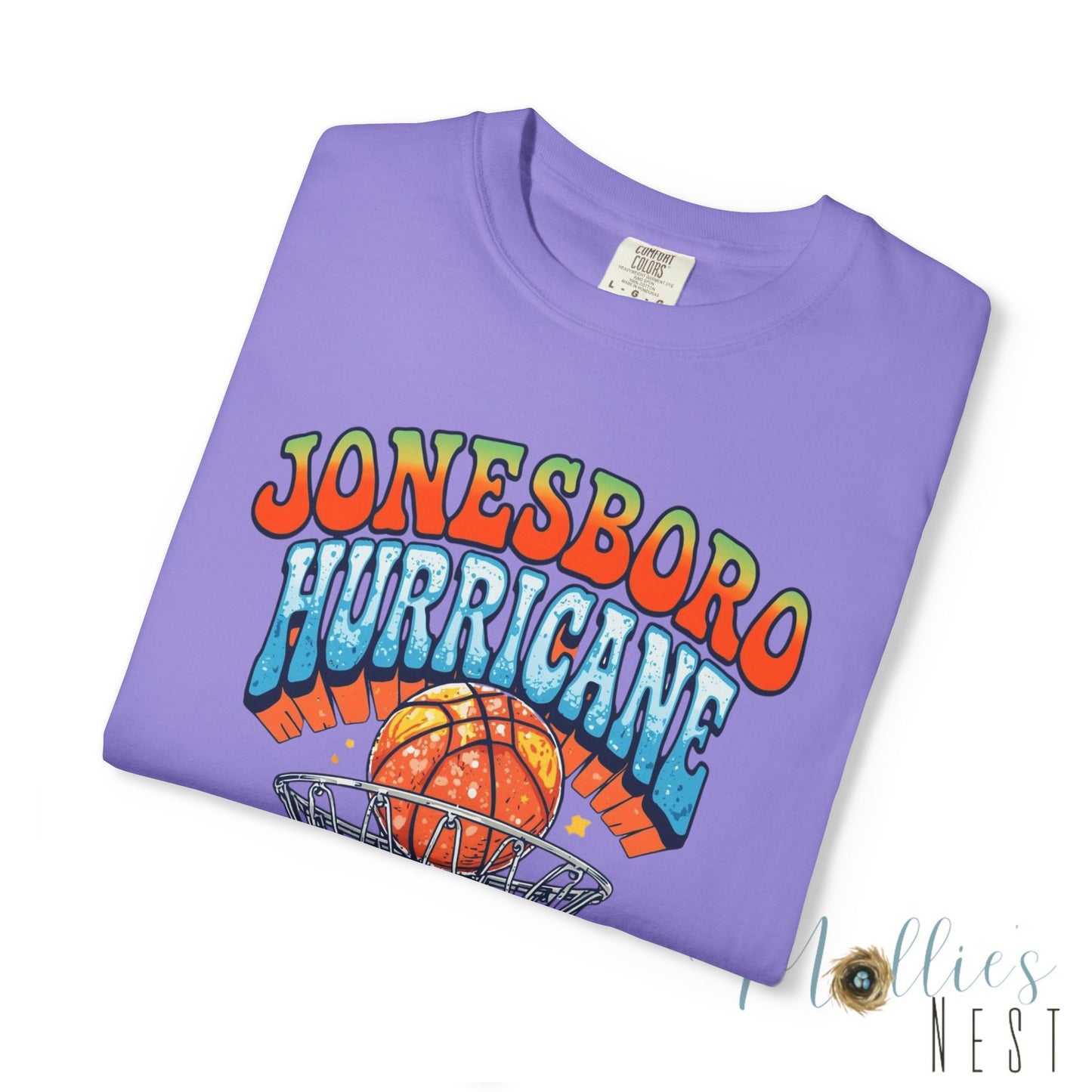 Retro Basketball Unisex T-Shirt Jonesboro Hurricane. ADULT