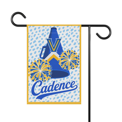 Personalized Megaphone Garden Flag – Personalized 'Cadence' School Spirit Banner