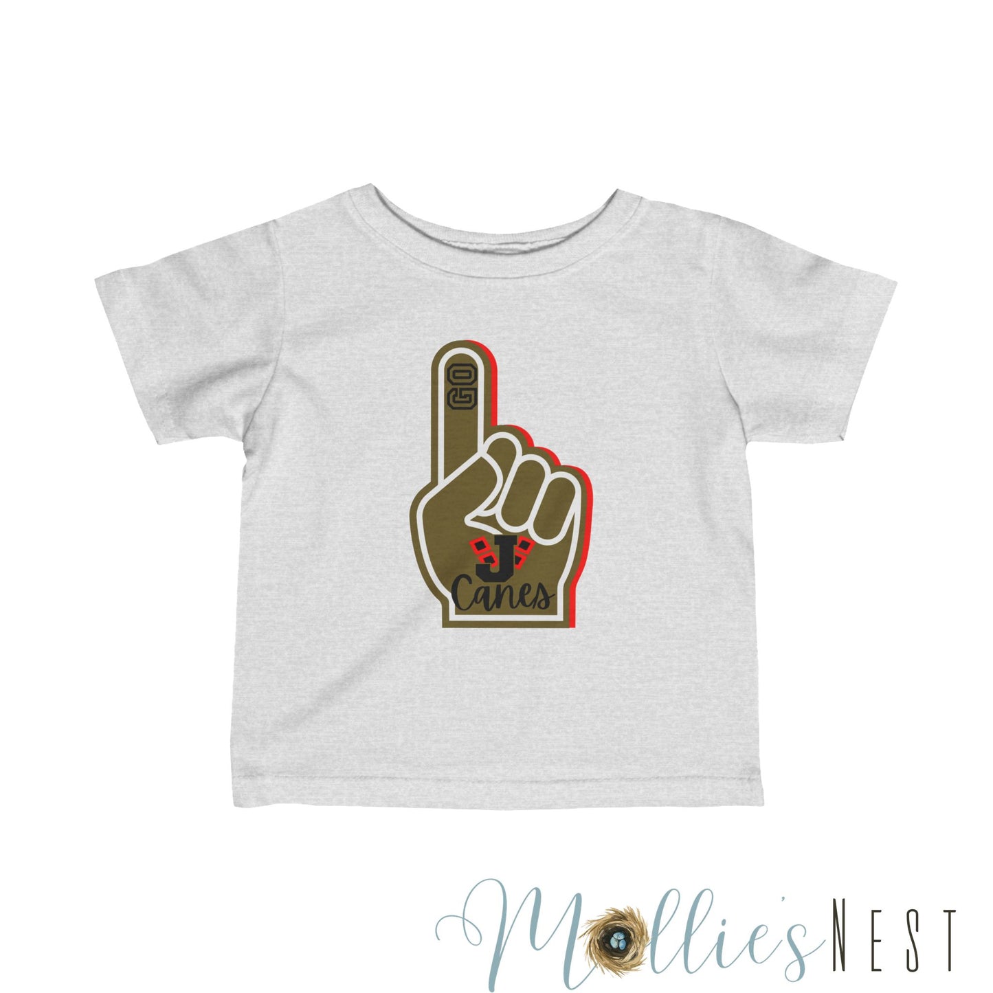 Infant Jonesboro Foam Finger. Fine Jersey Tee