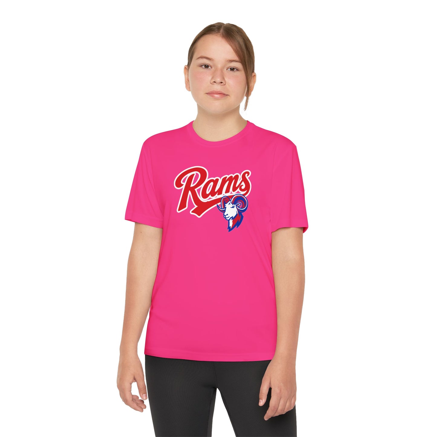 RAMS Youth Drifit — Paragould Rams Script Logo Team Shirt