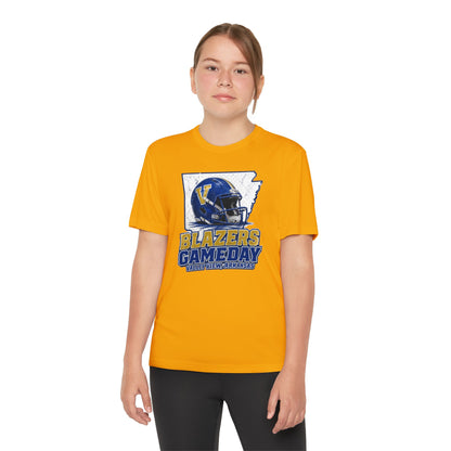 Youth Blazers DRIFIT Gameday Tee – Team Helmet Arkansas Football Shirt