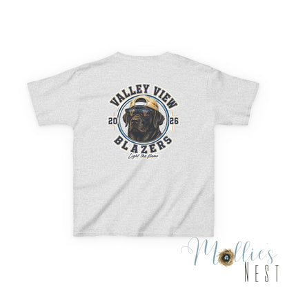 YOUTH.  Valley View Blazers Black Lab 2026 T-Shirt — Vintage Tee (2026)