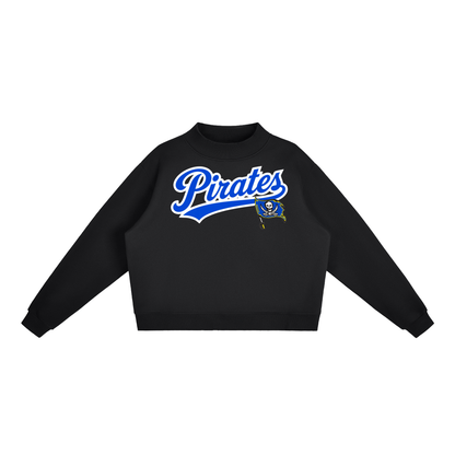 Essential Fleece Mock-Neck Crew Sweatshirt - Gosnell Pirates