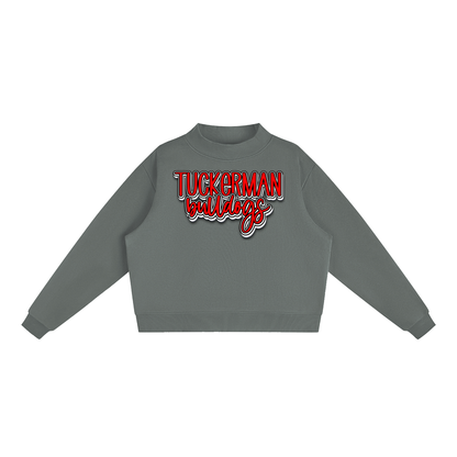 Essential Fleece Mock-Neck Crew Sweatshirt - Tuckerman Bulldogs (2)