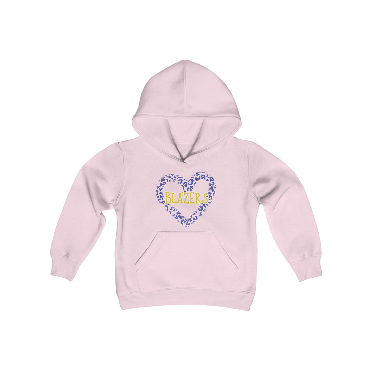 Blazer Leopard Heart Youth Heavy Blend Hooded Sweatshirt